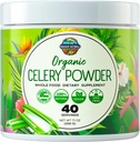 Organiczny proszek z soku selera (40 Servings) wspomaga zdrowie gut, oczyszczanie soku detox, zwiększenie poziomu energii i system immunologiczny, proszek z zielonego soku, zielona zieleń, detox colon & Body Cleanse dla kobiet