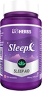Sleep- X XI124; Natural Sleep Supplement XI124; Potężna Herbal Sleep Aid z kwasami Premium klasy Amino i standaryzowanymi ekstraktorami ziołowymi