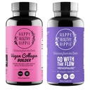 Happy Healthy Hippie Go with The Flow Menopauza Support & Vegan Collagen Builder Collagen Pills