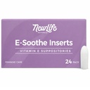 NewLife Naturals Witamina E Suppozytoria 38IU - Suchość pochwy Nawadnianie Menopauza Relief - Wszystkie Naturalne Estrogen wolne kobiecej - 24 Wstawki