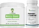 VitaMonk Muscle Guard & Biovy Propionyl- L- Carnitine z HMB, EAA, Witamina D i Magnez, Wspomaga wzrost mięśni, Siła, Wytrzymałość, Circulative Health, Jitter- Free Energy, i odzyskiwania treningu