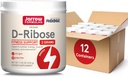 Jarrow Fixas D- Ribose Proszek - 200g - Suplement diety Wspiera odzysk mięśni, Energia i wytrzymałość - 100% Czysty - Wegan - Non-GMO - Około 90 Służenie, Opakowanie 12