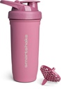 Smartshake Reforce Stainless Steel Protein Shaker Butelka - Nieizolowane Unisex Gym Butelka Biżuteria 124; Butelki metalowe Shaker - 900 ml 124; 30 oz - Leakproof Screw- On Lid - DEHP & BPA Free (Deep Rose)