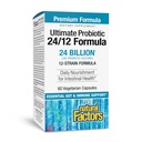 Naturalne Czynniki Ultimate Probiotic 24 / 12 Formuła - Suplement do wsparcia zdrowia z probiotyki - Immunitet & Gut Health Supplement - 60 Kapsułki wegetariańskie (60 Słupki)