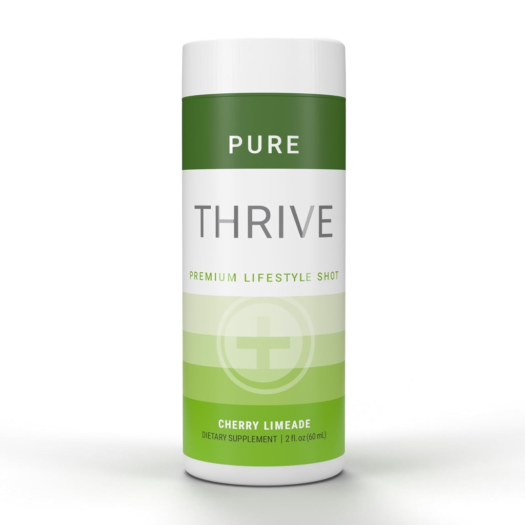 THRIVE by Le- Vel Energy Shot - Cherry Limeade Budapest 124; 2 fl oz Nether124; 12 Count Nether124; Clean, Sugar- Free, Zero- Calorie Energy Booster Nether124; Natural Energy Supplement with B Vitamins Nether124; Healthy Caffine Shot