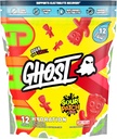 GHOST Pakiety nawadniające, Sour Patch Kids Redberry, 12 Sticks, Proszek elektrolitowy - Suplement mieszanki napojów z magnezu, potasu, wapnia, witaminy C - wegan, wolny od soi, cukru i gluten