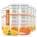 SIGNIFY NATURE Witamina C 1000mg tabletki musujące - Potężne wsparcie immunologiczne VIT C z suplementem cynku - Bez cukru i Wegan Formuła Montext 124; Rozpuszczalne tabletki witaminy C - Rozpuszczalny Fizzy Elixir - 80CT