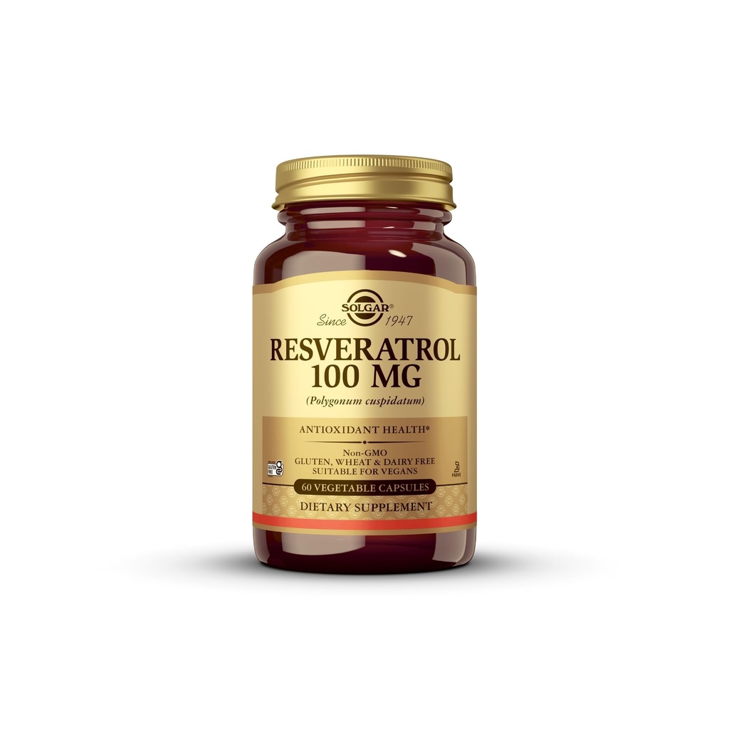 Solgar - Resveratrol 100 mg, 60 Kapsułki roślinne