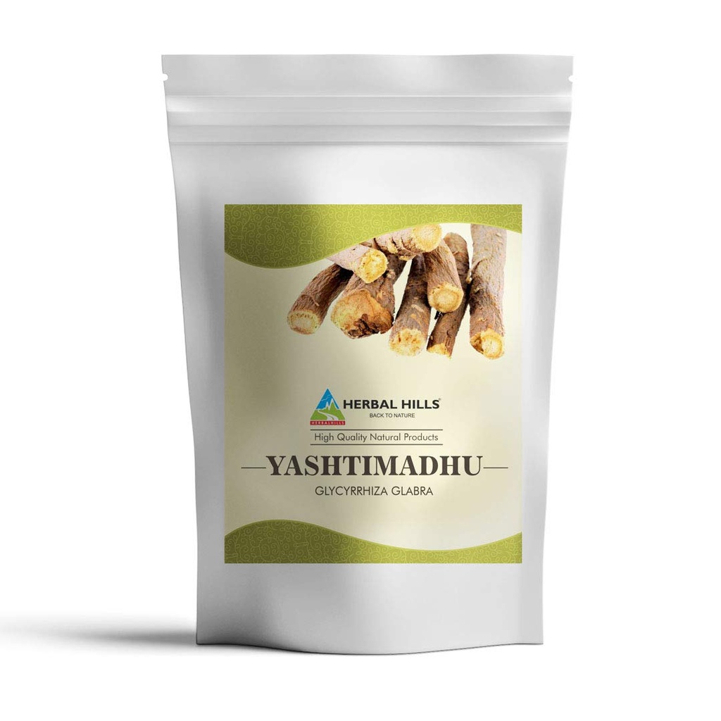 HERBAL HILLS Yashtimadhu proszek (proszek Muleti / lukrecja proszek / Glycyrrhiza glabra) 124; 16 Oz (454 GMS) 124; ziele naturalne