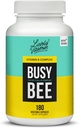 LIVELY VITAMIN CO. Busy Bee - Wysoce Biodostępny Kompleks Witaminy B z Choliną - Energia - Stres - Mózg Mgła - Klarowność mentalna - Uszkodzenia oksydacyjne - Mleczarnia Soy Gluten Free - 180 Kapsułki wegańskie