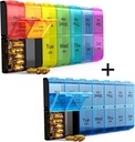 2 razy dziennie, tygodniowy XL AM PM pill case, 7 dni pill box Dwa razy dziennie