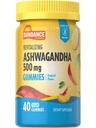 Sundance Ashwagandha Gummies XI124; 500mg XI124; 40 Vegan Gummies XI124; Vegan, Non-GMO i Gluten Free Supplement