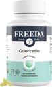 FREEDA Quercetin 500mg - Pure Quercetin Supplement for Histamine & Immune Support, Heart Health & Antioksydant Benefits - Gluten Free, Vegan Health Supplement for Adult Kosher Certified (60 kapsułki)