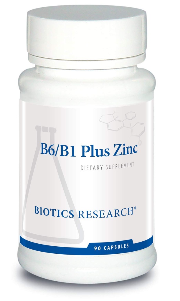 Biotics Research B6 B1 Plus Cynk Dostawy Aktywne Formy B Witaminy, 5 mg Wysokiej Biodostępnej Formy cynku, Pomoc w aktywności ponad 300 Różne enzymy cynku