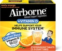 Witamina C 750mg z tabletkami effermusującymi cynku, suplement wsparcia immunologicznego z mocnymi antyoksydantami witamin A C D3 & E - 27 Fizzy Drink Tablets, Zesty Orange Flavor