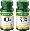 Bounty Witamina B12 2500 µg, Wsparcie energetyczne komórkowe, dla metabolizmu energii, Serce i system nerwowy Zdrowie, 75 Szybko rozpuszczalne tabletki (Opakowanie 2)