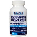 Serotonina i Dopamina Suplementy z Mood Probiotic, 5in1 Wsparcie dla (1) Dopamina (2) Serotonina (3) Mood (4) Relaks (5) Focus & Brain, 60 Kapsułki