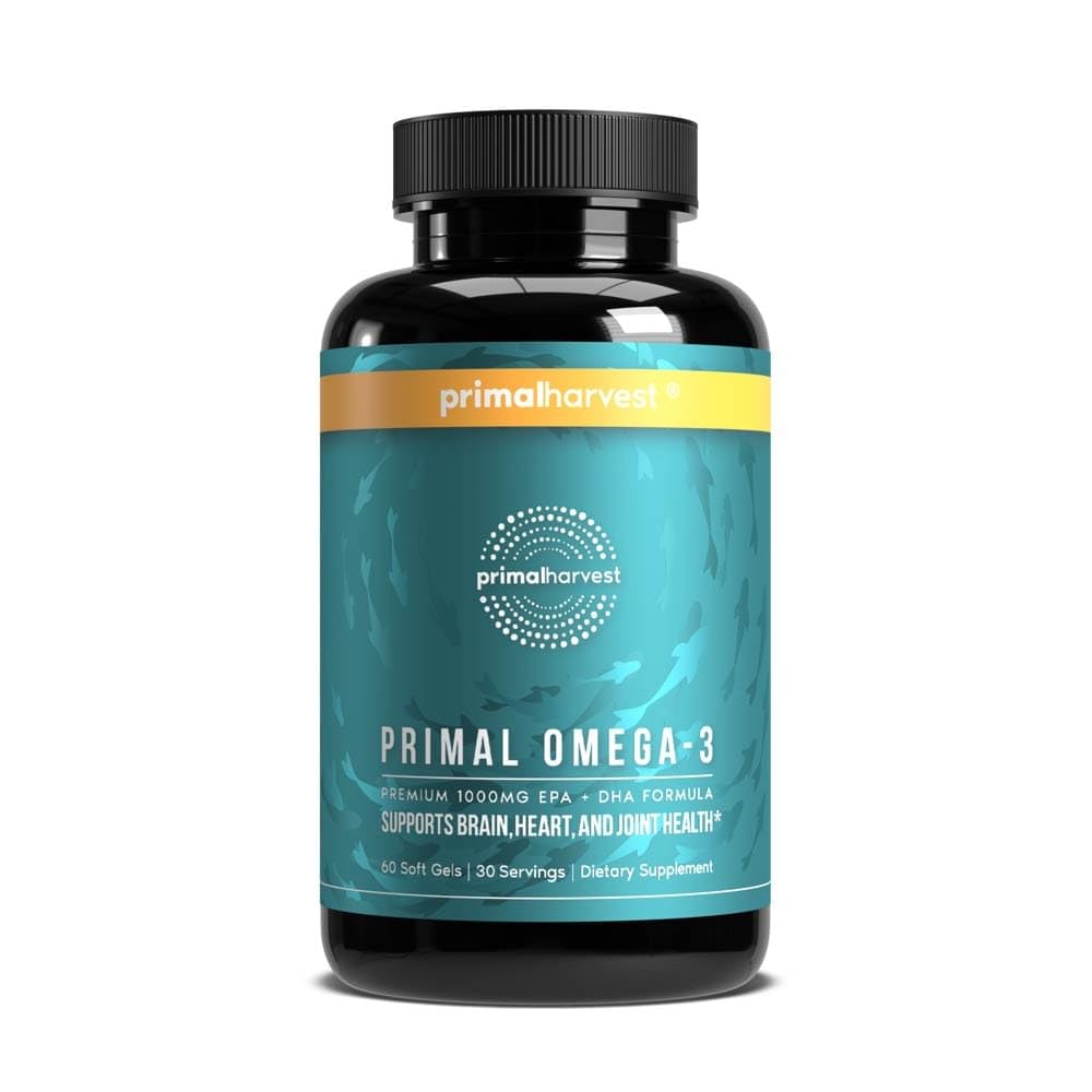 Pierwotne zbiory Omega 3 Suplementy oleju rybnego, 30 Słupki miękkie żele Kapsułki w / 1000mg EPA + DHA Suplementy, No Fishy Burps Non-GMO Omega 3 Kwas tłuszczowy