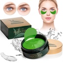 Zielona herbata Matcha Firming Eye Mask, 30 Pary Colagen Pats For Fine Lines, Zmarszczki, Pod worki na oczy i Puffy Leczenie oczu, Face żel Pads, które zmniejszają objawy starzenia