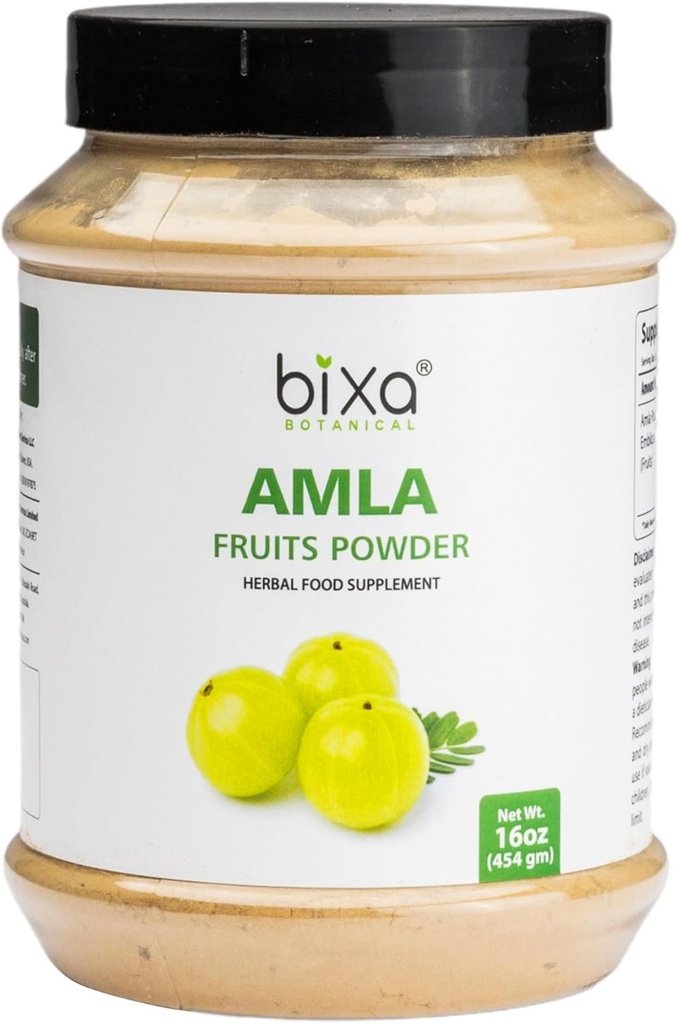 Bixa Botanical Amla Powder (Emblica officinalis), 1 funt (16 Oz) 124; Suplement ziołowy Przeciwutleniacz i Immunitet Booster
