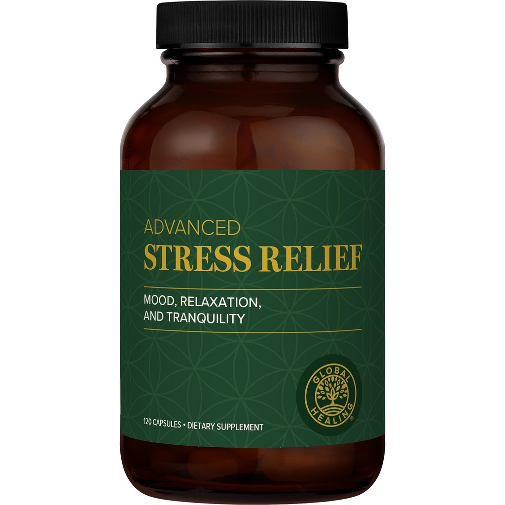 Global Healing Center - Suplement Ulgi Stress z Litem Orot - Zaawansowane wsparcie dla uspokojenia ułatwia stres i poprawia funkcję - Suplementy Litu - (120 Kapsułki)