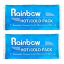 Soft Ice Packs Realible Gel Pack 2, Hot and Cold Gel Ice Packs for Rajuies, Bóle głowy, Joint Pack Relief, Comfort Ice Pack Flexible Therapy on Neck, Ankle, Knee, Noga, Ramię, Łokieć, Ręka, Stopy