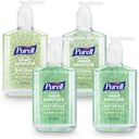 PURELL Advanced Hand Sanitizer Naturals with Plant Based Alcohol, Citrus Scent, 8 fl oz Pompa Bottle (Pack of 4) - 9626- 06- ECDECO