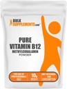 BulkSupplements.com Pure Witamina B12 Methylcobalamina Proszek - witaminy B12 Suplementy, Pure Product - Wiele usług, 10g (0,35 oz) (Opakowanie 1)