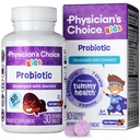 Probiotyki CHOICE dla dzieci - 7 różnych szczepów, Prebiotyki Organiczne, Witaminy i Minerały - Klinicznie badane L. Rhamnosus GG - Immune & Digestive Support - No Sugar or Sztuczne barwniki