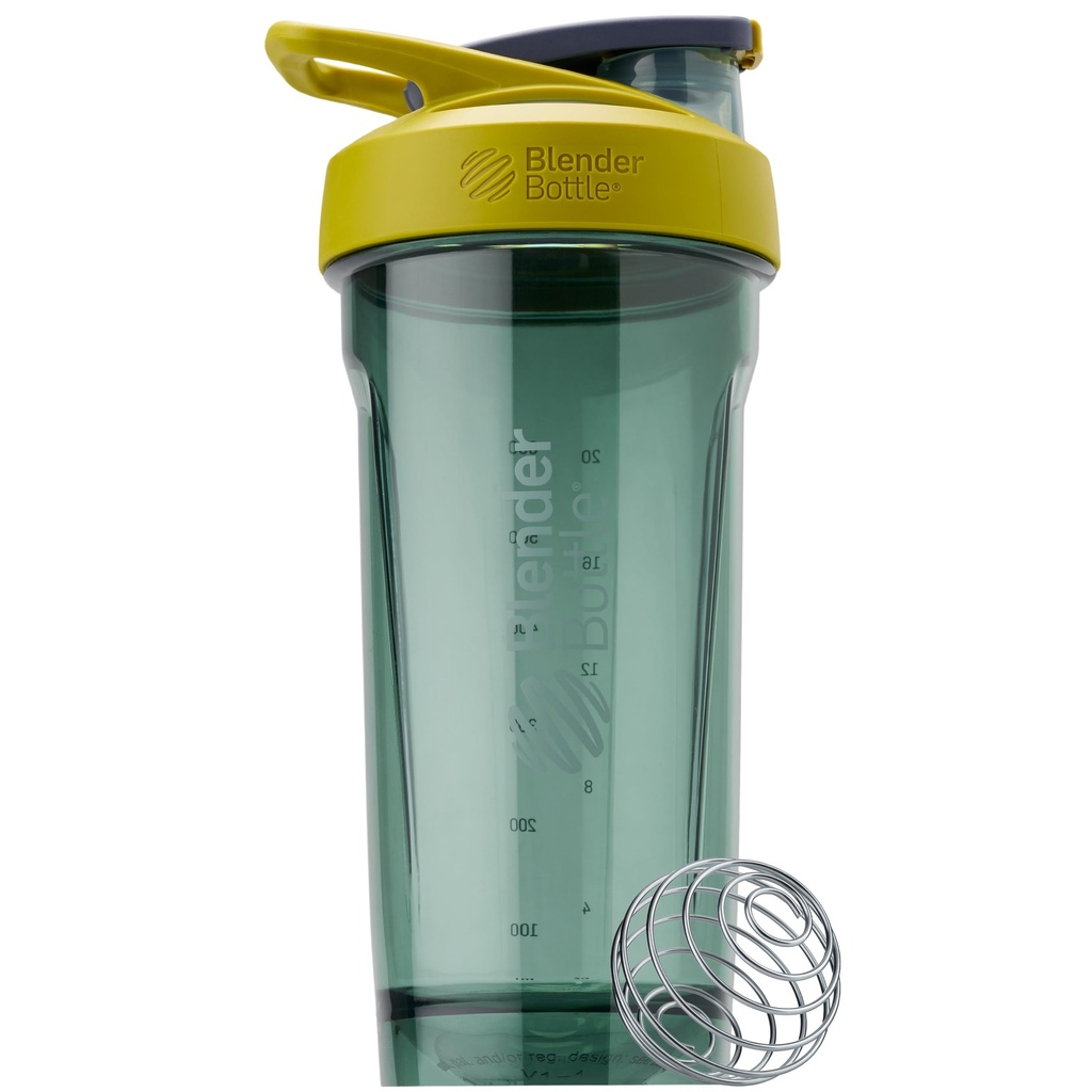 BlenderBottle Sport Shaker Butelka z drutu Whisk, 28- Ounce, Żółty - Shakes protein & Hydration dla sportowców i Entuzjastów Fitness, Easy Mixing, Trwałe i Lekkie, Lockable Lid