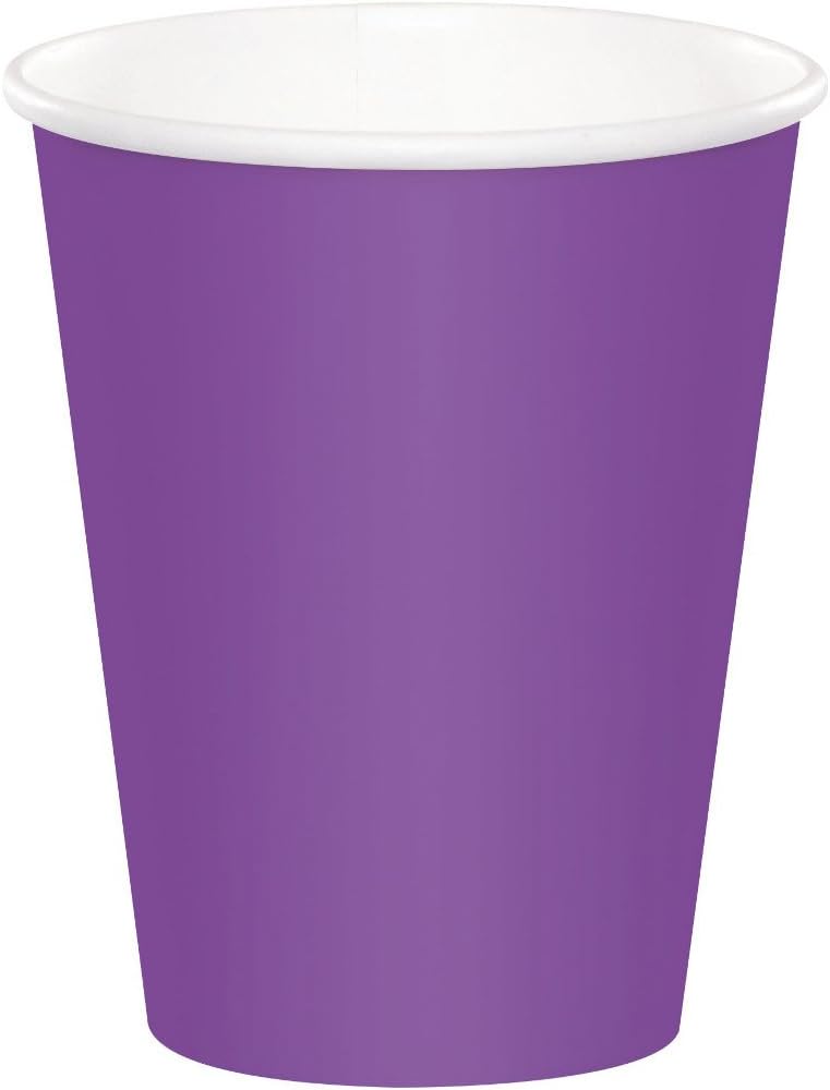 Creative Converting Amethyst Paper Cup, 24 Count (Pack of 1), Purpurowy