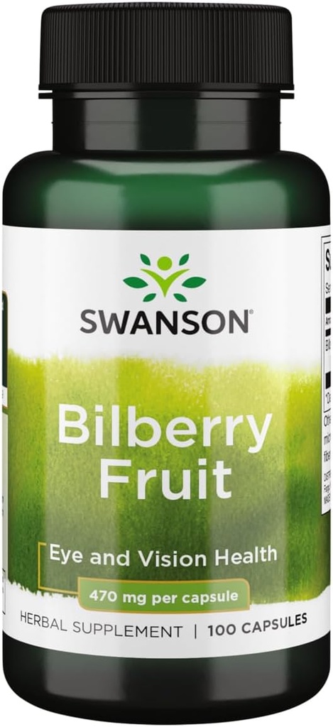 Swanson Bilberry Fruit 470 Miligramy 100 kapsułki