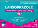 Rite Aid Lansoprazol 15 mg - 42 kapsułki, Acid Reducer Opóźnione uwalnianie kapsułki USP, Heartburn Relief and Acid Refluel, Do 24 Godziny Ulgi