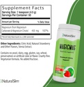NaturalSlim Magicmag Pure Magnezu Citrate Powder - Stres, Zaparcia, Mięśnie i Wspomaganie Serca 124; Natural Truskawka & Lime Flavored suplement magnezu - 8oz Drink Mix (3 Pack)