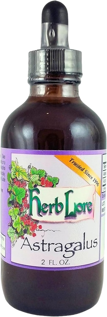 Herb Lore Astragalus Tincture - Liquid Astragalus Root Extract Drops - Wsparcie systemu immunologicznego - 4 Fl Oz