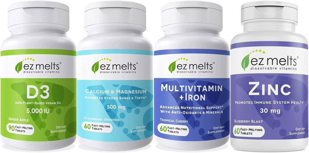EZ topi się niezbędne Men 's Health Bundle, Sugar-Free, 1-3-Month Supply