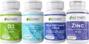 EZ topi się niezbędne Men 's Health Bundle, Sugar-Free, 1-3-Month Supply