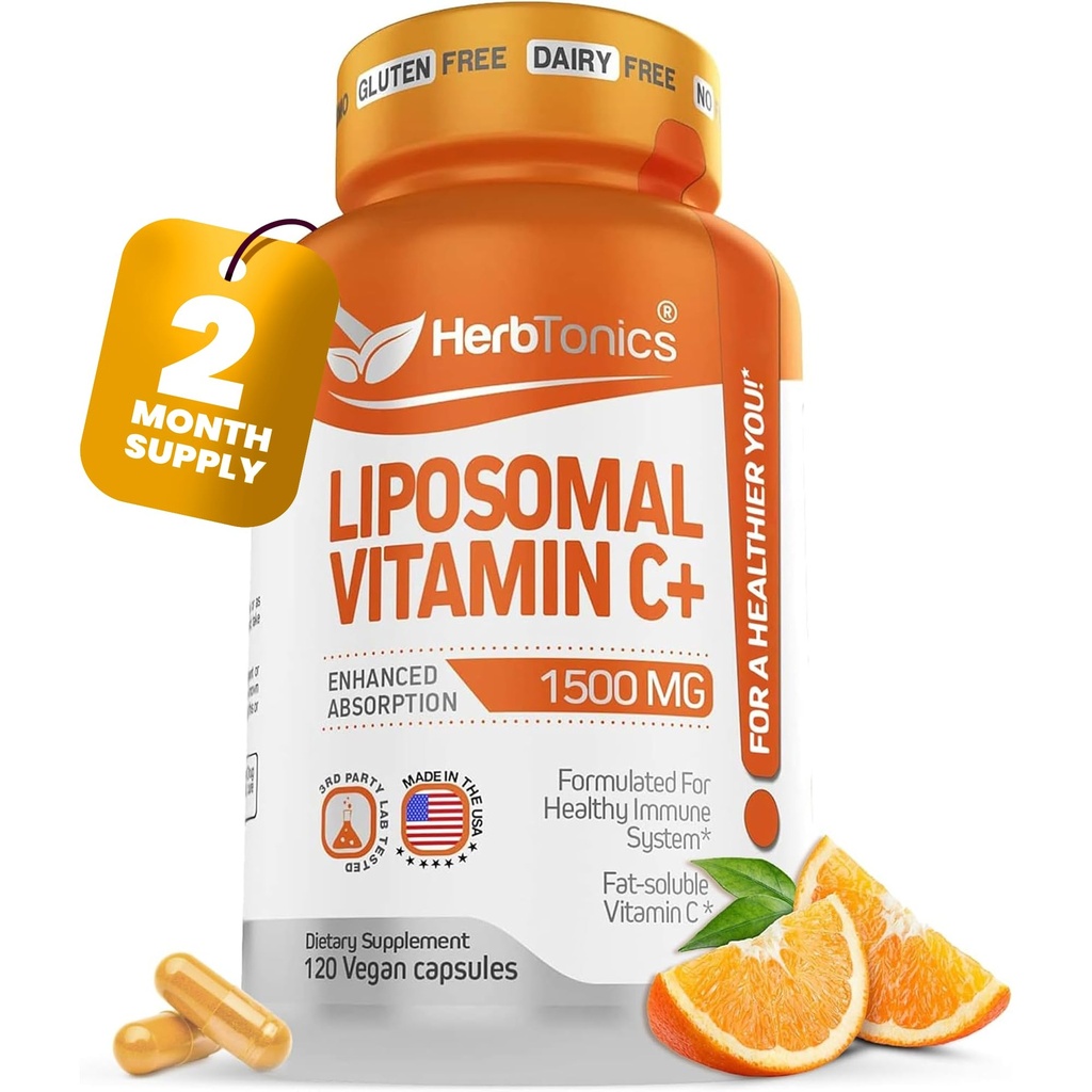 Liposomalna Witamina C Kapsułki 1500mg Suplement immunologiczny Support Supplement Agregat 124; System immunologiczny Zdrowie 124; Wysoka absorpcja Witamina C Agregat 124; Zawiera Collagen Agregat 124; 120 Kapsułki Vegan Non-GMO