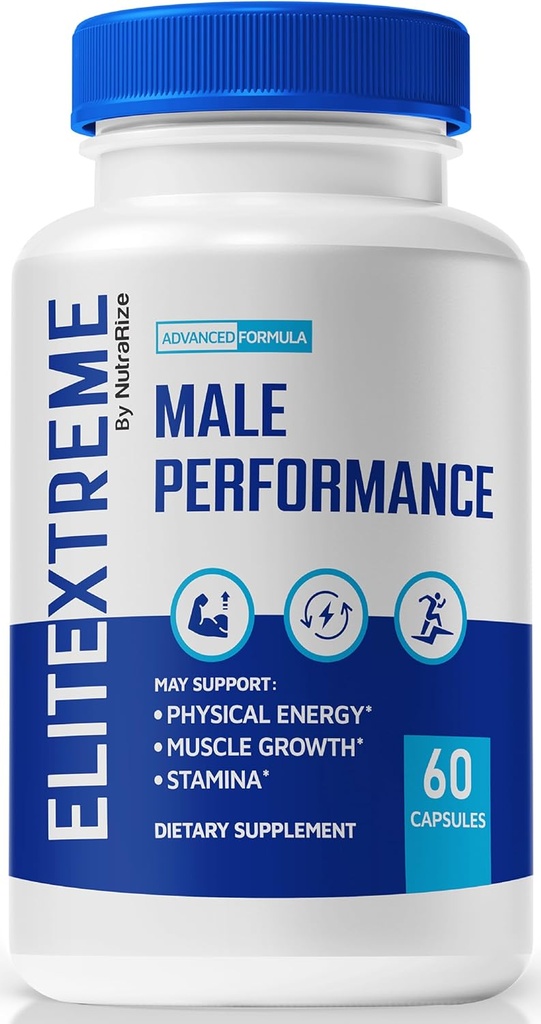 EliteXtreme Mężczyzna suplement, EliteXtreme Man Pills, Wszystkie naturalne kapsułki dietetyczne dla mężczyzn, 1200 MG Multivitamin dla ogólnego zdrowia, Elite Xtreme Recenzje (60 kapsułki)