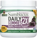 Odpowiedź Przyroda Sambucus Daily Gummies members 124; 2X Więcej Elderberry 3200 mg koncentracja 124; Bezalkoholowe, Bezglutenowe, Żelatyna-Free, Wegan, Non-GMO & Brak środków konserwujących