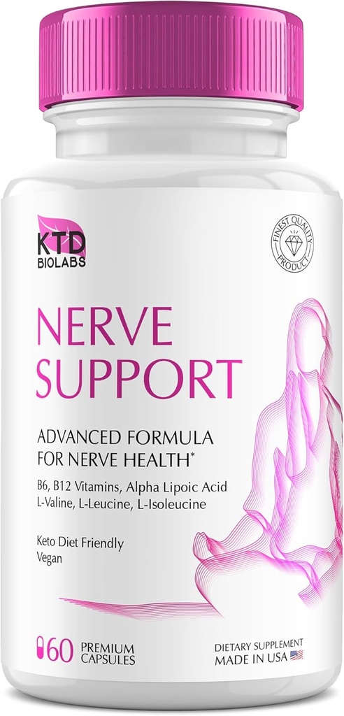 Nerve Zbawiciel dla Neuropatii 828mg, Zaawansowane Nerve Supplement Supplement Supplement, Renew dla zdrowych stóp, Najlepszy Regen z kwasem lipoicznym alfa, Witaminy D, B6, B12- 60 Kapsułki