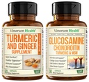 Suplement Turmerowy i Ginger Root Joint Supplement Supplement & Glukozamina Chondroitin MSM i suplement Turmeric