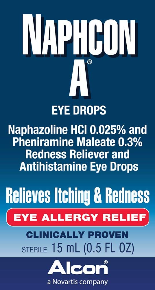 Alcon Naphcon Eye Drops, Ulga alergiczna 15 ml