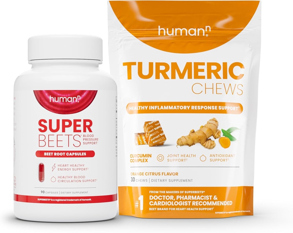 Humann SuperBeets Buka Korzeń Kapsułki i Turmeric Chews
