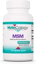 Nutricology MSM Supplement - Wspólne wsparcie, Metylosulfonylometan, do wzrostu włosów, skóry i paznokci, 500 mg kapsułki wegetariańskie - 150 Count