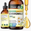 BIO KRAUTER Rumianek nalewka - Rumianek ekstrakt - Suplement do Relaxation and Calmness Support - Alkohol i Cukier wolny - Vegan Drops 4 Fl.Oz.