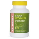 Noor Witaminy 500 MG Witamina Halal C Tabletki do rozgryzania i żucia + Rose HIPS i przeciwutleniacze I Wspiera system immunologiczny I Vegan, Gluten Free & Halal Witamina 60 Pomarańczowe tabletki do rozgryzania i żucia