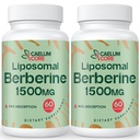Liposomal Berberine HCL - Berberine 1500mg Wysoka Biodostępność, Berberines Suplement dla kobiet i mężczyzn (2 opakowania)