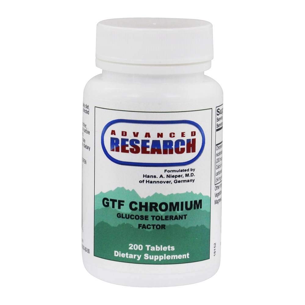 Advanced Research / Nutricent Carriers Gtf Chromium - Glucose Tolerant Factor 200 Tabs