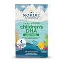 Nordic Naturals Zero Sugar Dzieci DHA Wegetarian Gummy Chews - Passion Fruit Lemon Flavor - 30 Gummies - Vegan Algae Oil Omega-3 Suplement dla Kids Brain & Cognition Support - 30 Służenie